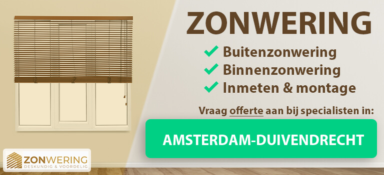 zonwering-vergelijken-amsterdam-duivendrecht